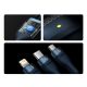 14. Baseus Flash Series II cable USB - USB Type C / Lightning / micro USB 100 W 1.2 m blue (CASS030003)