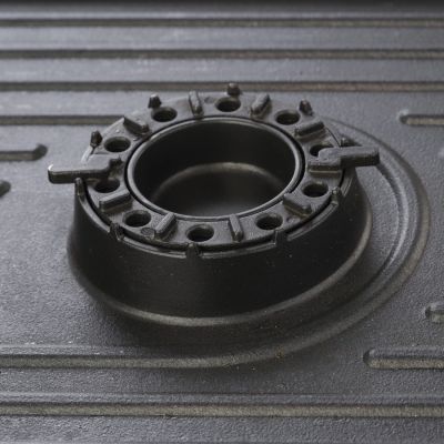 5. Grill grate for a gas camping stove with a CAST IRON burner function