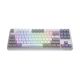 11. HATOR Rockfall 3 TKL Wireless Keyboard Universal USB + RF Wireless + Bluetooth QWERTY English White