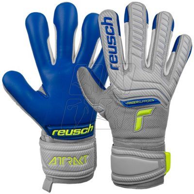 Goalkeeper gloves Reusch Attrakt Grip Evolution Finger Support Jr 5272820 6006