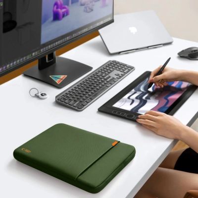 11. Tech-Protect Defender Laptop Bag 15-16 - Green