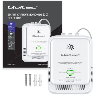 10. QOLTEC CARBON MONOXIDE SENSOR | CO DETECTOR | 85DB LED ALARM