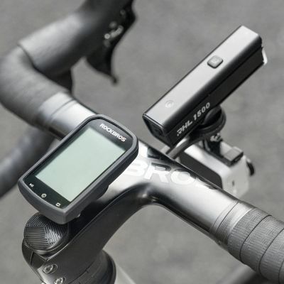 7. Rockbros WT-2 Bike Computer Holder with AirTag Space - Black