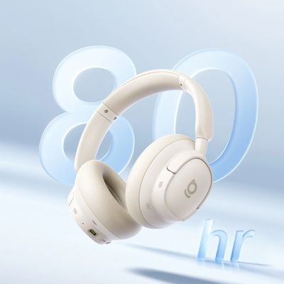 5. Baseus Bass BH1 NC Lite Wireless Over-Ear Headphones with ANC - White