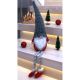 16. DECORATIVE GNOME WITH GRAY FUR HAT 50+25CM