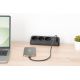 33. Digitus 3-Way Office Power Strip with 2 USB-A and 1 USB-C Ports, Black