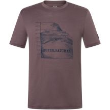 Men’s SUPER.NATURAL M 7 Peaks Tee Short-Sleeve T-Shirt, Purple