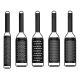 6. Microplane 43004 Hand Grater/Spiralizer Flat Grater Black