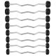34. Rubber-coated fixed barbell/bar HMS GSL-10 10 kg