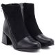 4. Women's insulated ankle boots with a block heel, black M.Daszyński SA269-5