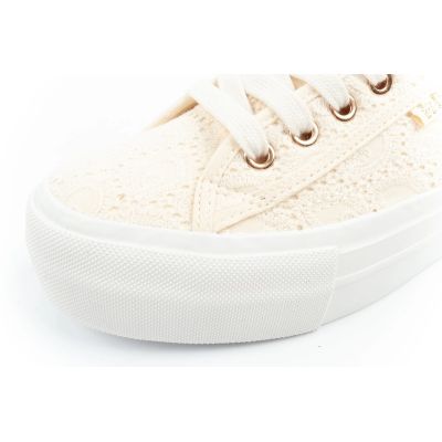 15. Lee Cooper women's lace sneakers beige platform