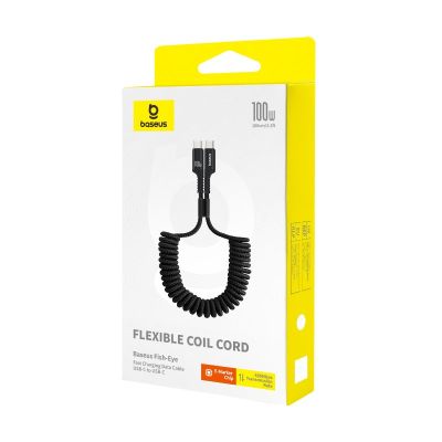 6. Baseus Fish-Eye Type C-Type C Cable 100W 1m (Black)