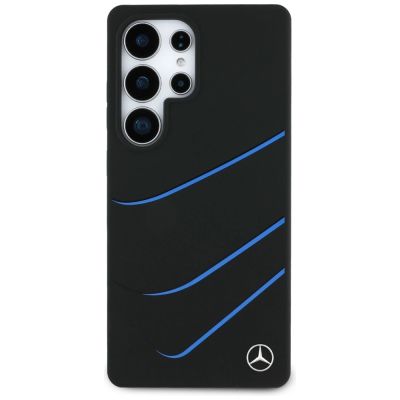 3. Mercedes Silicone Contrasted Curves MagSafe Case for Samsung Galaxy S25 Ultra - Black