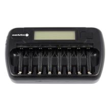 EVERACTIVE AAA/AA PROCESSOR CHARGER, 8 FULLY INDEPENDENT CHANNELS, CHARGING, REFRESHING, 12V ADAPTER INCLUDED NC-800