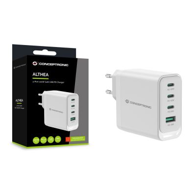 4. Conceptronic ALTHEA22W100 Mobile Device Charger Universal White AC Fast Charging Internal