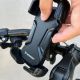 13. Wozinsky strong phone holder for bicycle, motorcycle, scooter handlebars, black (WBHBK6)