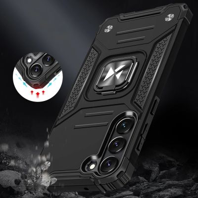 7. Wozinsky Ring Armor case for Samsung Galaxy S23 armored cover magnetic holder ring black