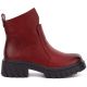 2. Women's red insulated ankle boots M.Daszyński 2502