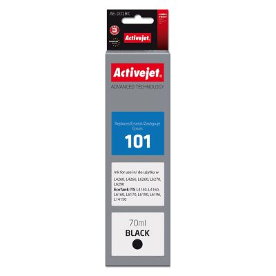 Activejet AE-101BK Ink Bottle (Epson 101 replacement; Supreme; 70 ml; black)