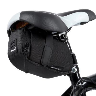 3. Wozinsky small bicycle saddle bag 0.6 l black (WBB8BK black)