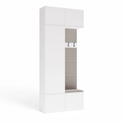 8. HAGA II 1SZ1W Hallway Wardrobe, White