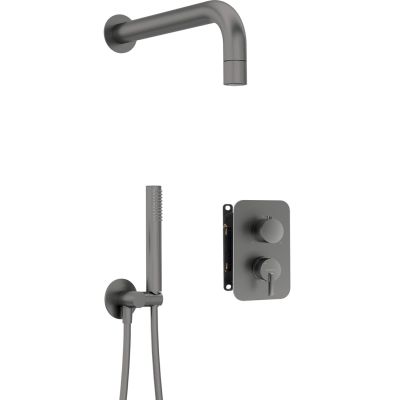 Concealed shower set with mixing BOX - with shower head