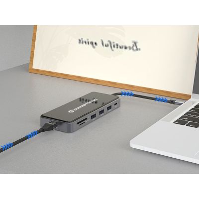 9. Conceptronic DONN14G Docking Station Wired USB 3.2 Gen 1 (3.1 Gen 1) Type-C Gray