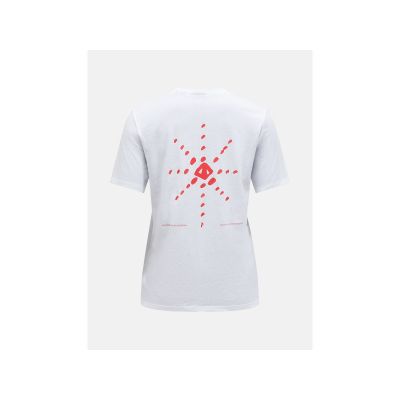 4. PEAK PERFORMANCE Explore Graphic Tee Women T-Shirt red