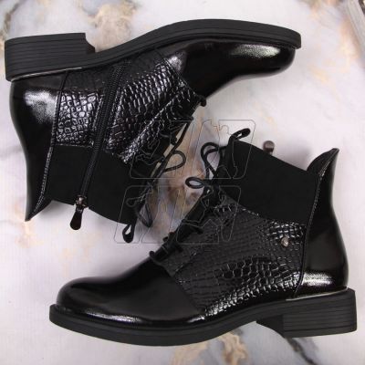4. Lacquered boots Vinceza W JAN135 black