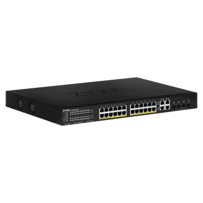 Zyxel GS1920-24HP 28-Port PoE Switch (PoE+: 24;), 375 W, Managed Gigabit