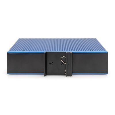 4. Industrial switch 16x 1000Base-TX + 2x uplink 1000Base-FX (without module) DIN extended temperature range.