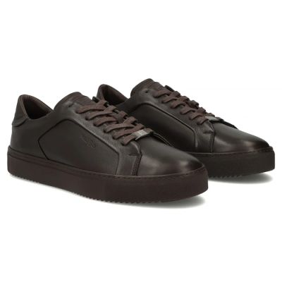 5. Men's brown leather sneakers Filippo MP8274