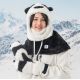 4. Qunature Panda Ski Gloves for Kids and Adults Size S - Black/White