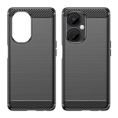 8. Carbon Case case for OnePlus Nord CE 3 flexible silicone carbon cover black