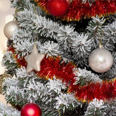 13. DECORATIVE PLASTIC BAUBLE SAFE 40 PCS CREAM MICA