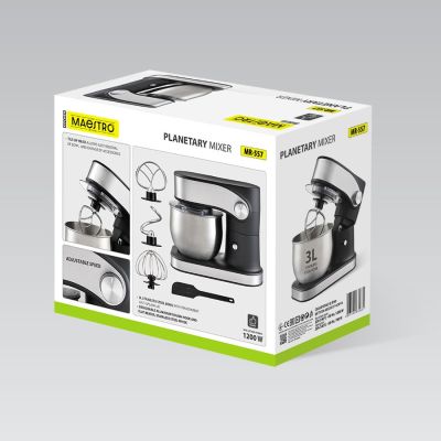 6. Planetary mixer with 3l bowl, 1200W MR-557 MAESTRO