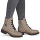 6. Women's insulated ankle boots, houndstooth, beige, Rieker 72617-60
