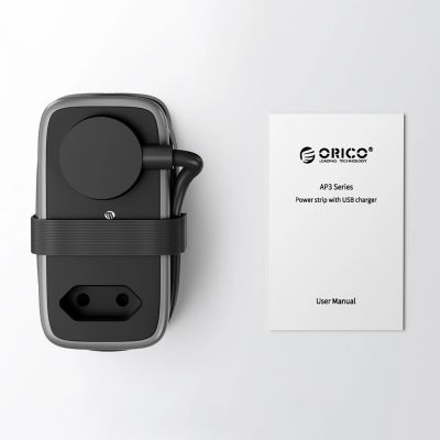 2. Orico AP3 65W GaN 6in1 Power Strip 2x AC + 2x USB-A + 2x USB-C - Black