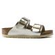 6. Birkenstock Arizona Kids Birko-Flor Electric Metallic Gold Narrow Girls' Flip-Flops (1014841)