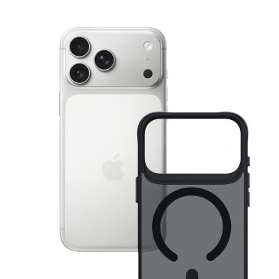 7. 3mk Smoke MagCase for iPhone 17 Pro - Black Semi-Transparent