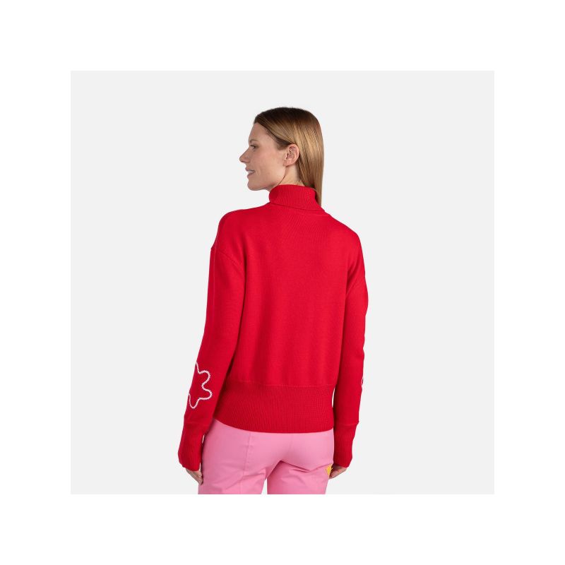 6. Rossignol W Jcc Roll Neck Sweater Red