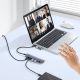 8. Baseus UltraJoy Series USB-A/USB-C hub 4xUSB-A 3.1 1xUSB-C 5V - gray