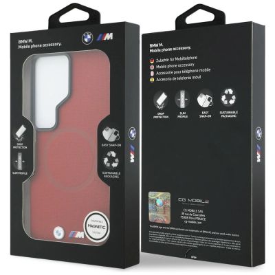 8. BMW M Metal Logo MagSafe Case for Samsung Galaxy S26 Ultra - Red