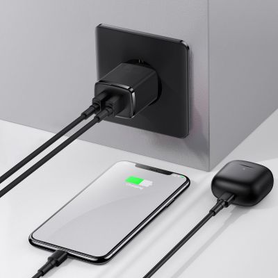 8. Baseus Compact charger 2x USB 10.5W black (CCXJ010201)