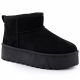 8. Women's black suede snow boots Potocki 16322