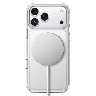 5. Tech-Protect MagStand MagSafe CC Case for iPhone 18 Pro / 17 Pro - Transparent