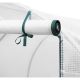 3. GREENHOUSE GARDEN TUNNEL 200x200x200CM PE STRUCTURE WHITE STEEL