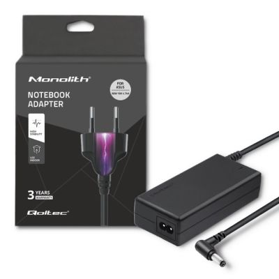 Qoltec 50071.90W power supply for Asus notebook (19 V; 4.74 A; 90W; 5.5 mm x 2.5 mm)