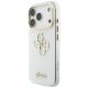 2. Guess IML 4G Script Metal Case for iPhone 17 Pro Max / 18 Pro Max - White