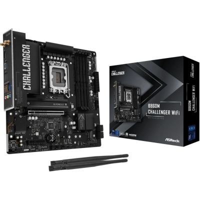 9. Asrock B860M Challenger WiFi Intel B860 LGA 1851 (Socket V1) micro ATX